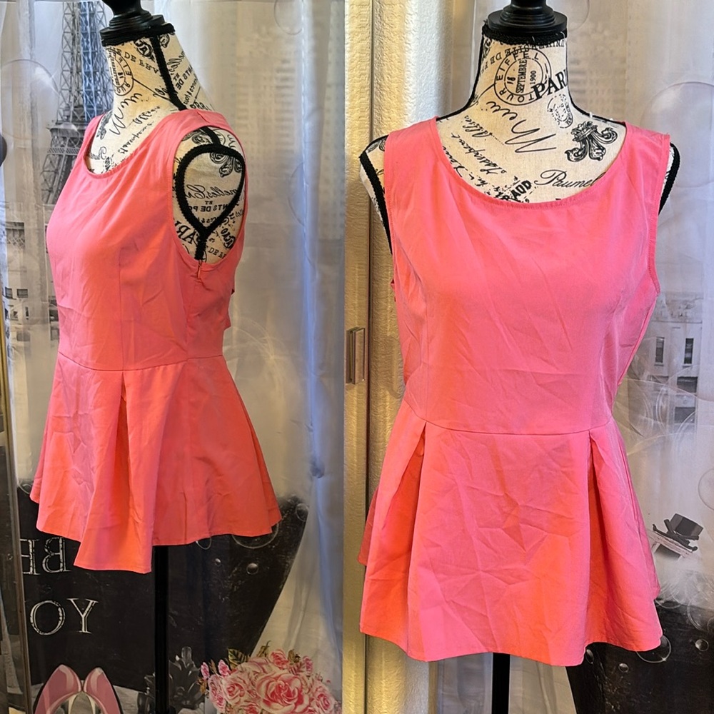 NWT Day & Night Pink Sleeveless Blouse